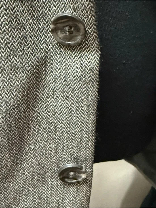 Stafford Executive Gray Blazer 44S Wool Blend Sport Coat Classic Mens - Picture 3 of 13